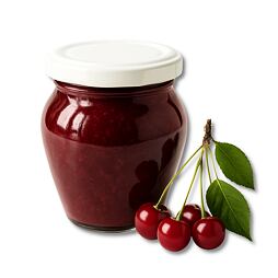 Tento produkt je vhodný do diety od 1. fáze Višňový džem se stévií ve skleničce 200 g