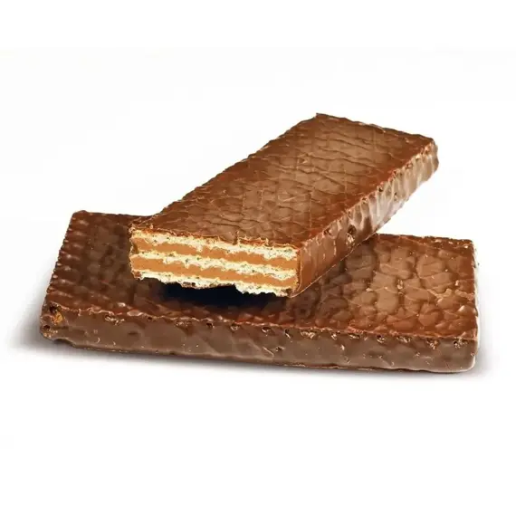 Vafle s čokoládovou příchutí celomáčená